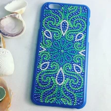 E-Circuit Jeweled Floral Boho Chic iPhone 7 Hard Cover Case