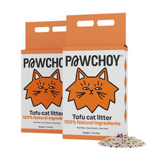 PAWCHOY Tofu Cat Litter Clumping,Flushable,Ultra Absorbent and Fast Drying 2 bag