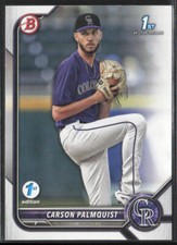 2022 Bowman Draft 1st Edition Carson Palmquist BD-31 1st | Colorado Rockies