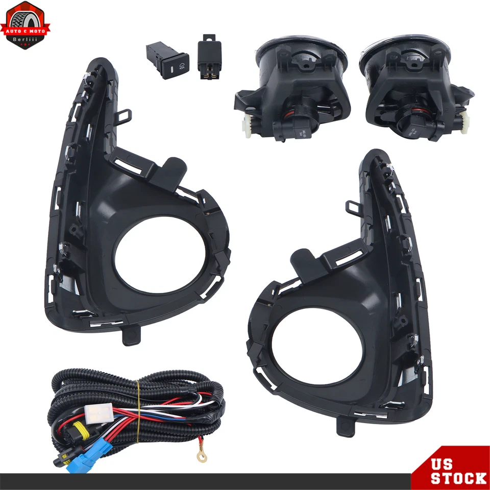 Chrome Fog Lights w/Bezel For 2018-2020 Toyota Yaris Hatchback Right&Left Side - Image 3 of 4