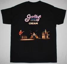 Cream's 'Goodbye Tour Live 1968 Black All Size Shirt AH1344