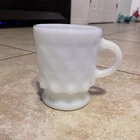Vintage Anchor Hocking Fire King Kimberly Milk Glass Coffee Mug
