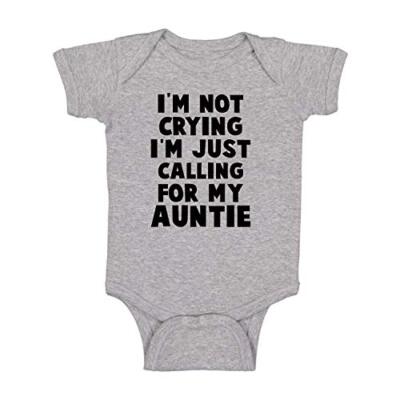 I'm Not Crying I'm Just Calling My Auntie - Aunt Love Funny 6 Months Light Grey