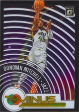 Donovan Mitchell 2020-21 Optic Basketball T-Minus 3-2-1 Insert Chrome Card #6