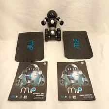 WowWee MIP Robot Model 0820 Black & Silver w/Owners Manuals and 2 Teeter Boards