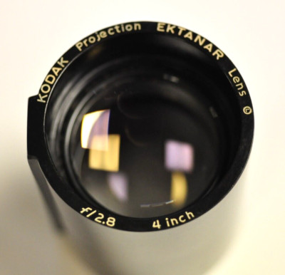 Kodak 4 inch f/2.8 Ektanar lens f/ Carousel/Ektagraphic/Medalist slide projector