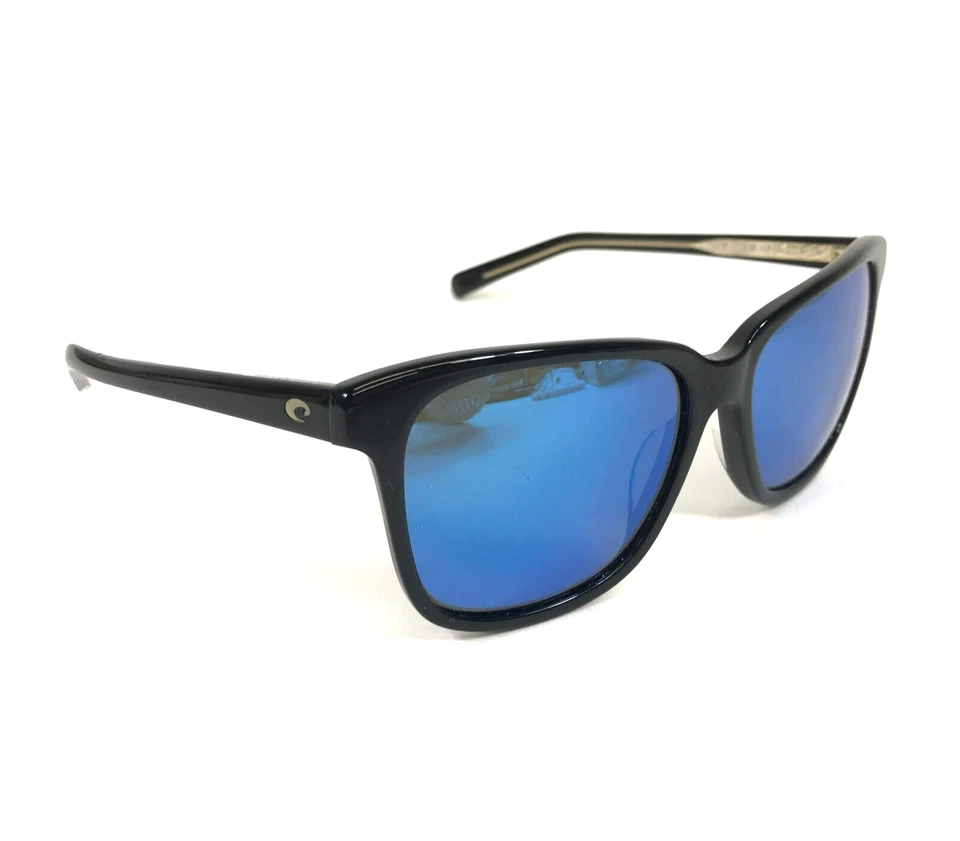 Gafas de sol Costa May 20090157 MAY11 negras brillantes con espejo azul polarizado 580G Foto 3 de 4