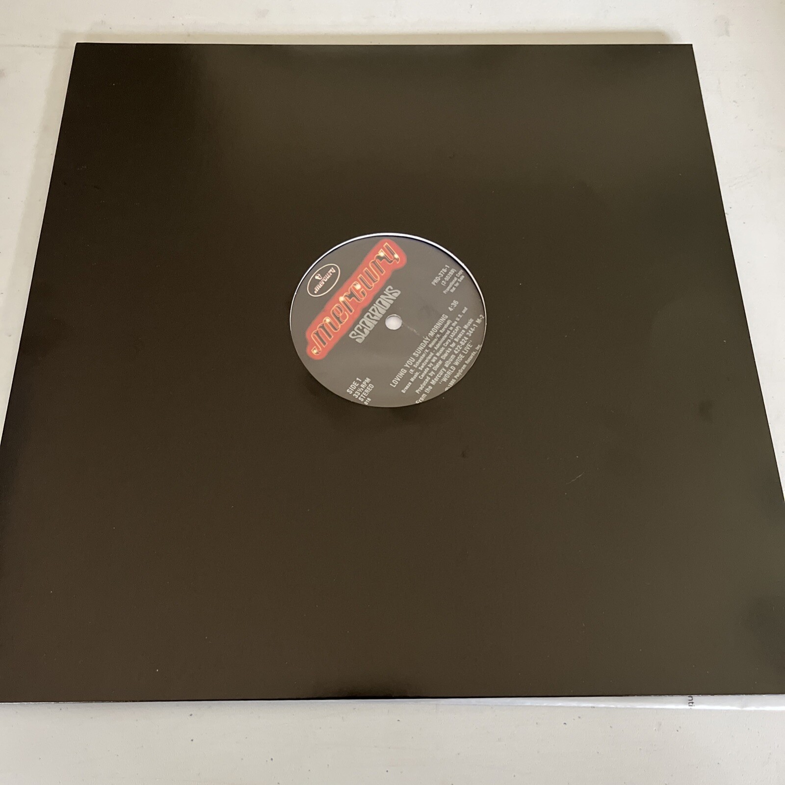 Scorpions, Loving You Sunday Morning, Mercury Records PRO 378-1, 1985 PROMO Rock