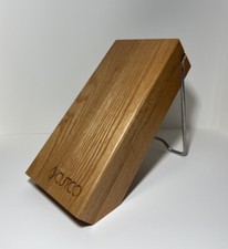 CUTCO Wood Space Saver 5-Slot Knife Block Honey Oak Finish Made In USA No Knives