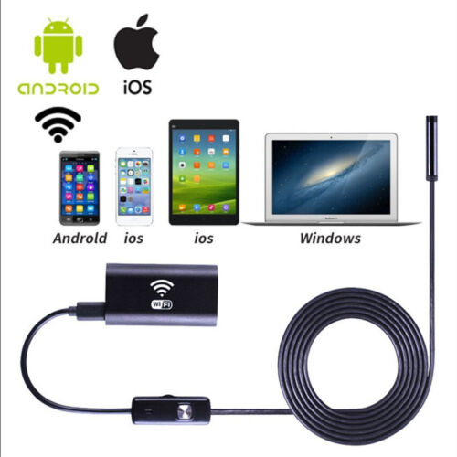 Borescope étanche WIFI 720P caméra d'inspection endoscope pour iPhone 6S 7 PLUS - Photo 1 sur 20