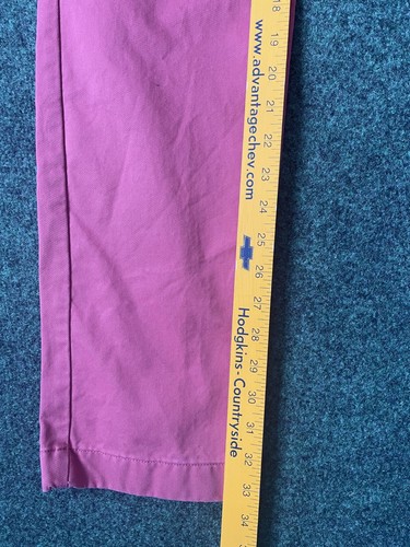 Pantalon J Crew homme 33x32 rameur rouge corail toujours chino preppy coton coloré - Photo 5/5