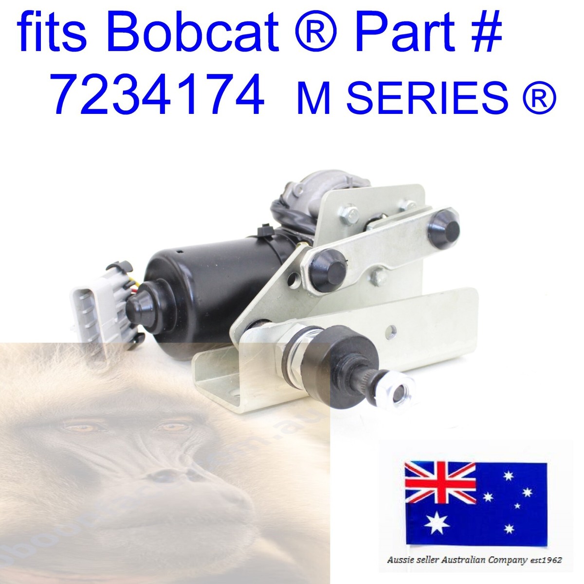 fits Bobcat Windscreen Wiper Motor 7234174 A770 S450 S510 S530
