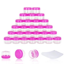 100pcs 5 Gram Sample Containers 5ml Empty Jars With Lids Small Cosmetic Containe