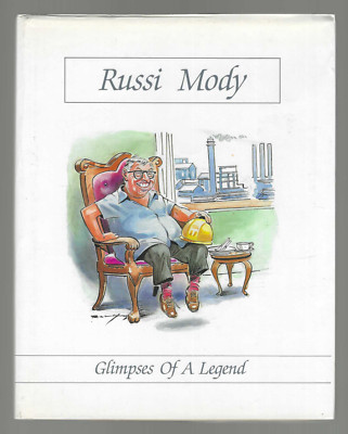 Russi Mody Signed 1989 book Glimpses Of A Legend HC/DJ India Tata in English VG