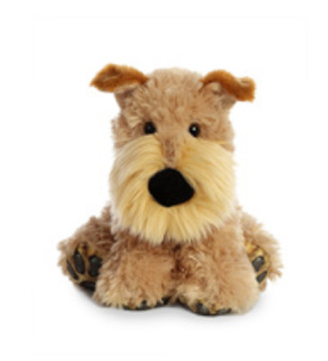 9 Inch Big Paws Fox Terrier Dog Plush Stuffed Animal by Aurora