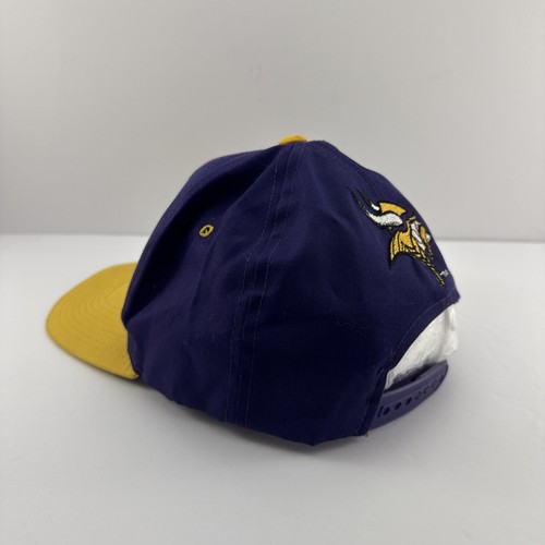 De colección AJD MINNESOTA VIKINGS Gorra/Gorra Snapback Púrpura Amarillo NFL De Colección - Imagen 6 de 18