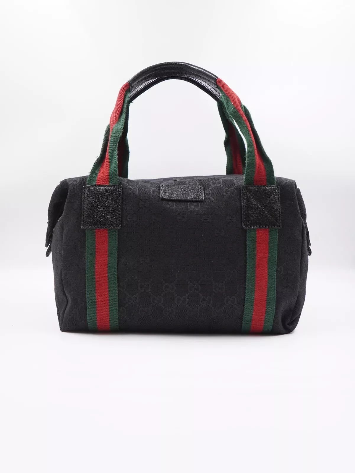 BE27❤️Gucci GG toile Web côté snap petit sac de transport
