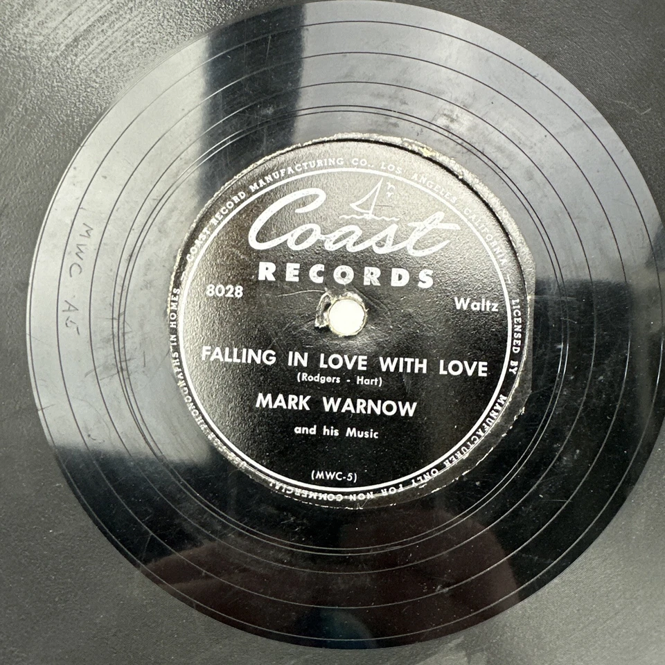 Mark Warnow Falling In Love / Blue Danube 78 RPM 10" Record - Image 4 of 4
