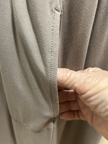 LOGO Lori Goldstein Dress L Petite Lagenlook Minimalist Pocket Soft Knit Popover - Picture 6 of 15