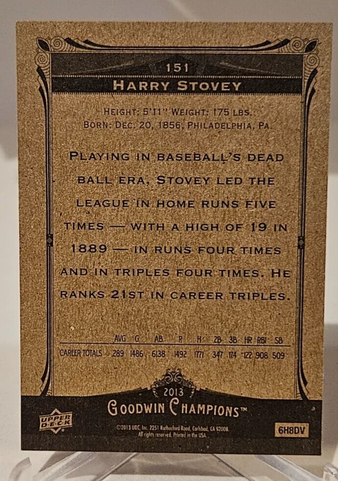 2013 Goodwin Champions HARRY STOVEY #151 SHORT PRINT - Image 2 of 2
