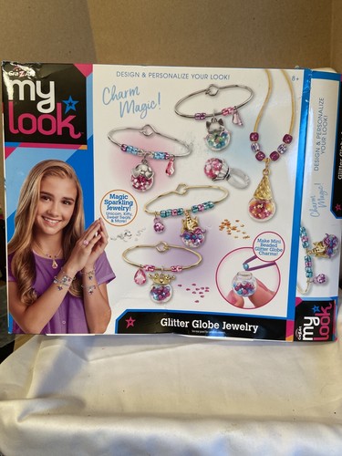 Cra-Z-Art- My Look Glitter Globe Jewerly Kit Box Damage,bag Still Sealed - Picture 3 of 6
