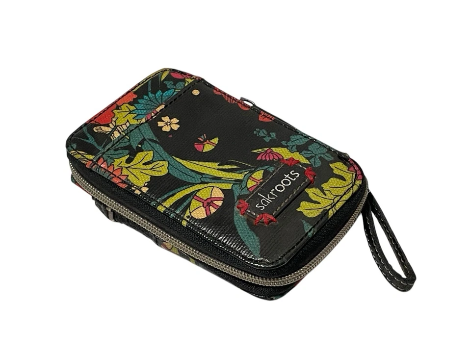Sakroots Boho Chic Multicolor Estampado Floral Smartphone Cartera Muñequera Cartera Foto 2 de 4
