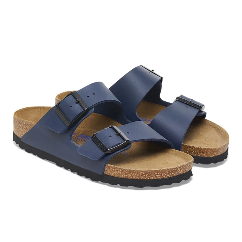 Birkenstock Arizona Birko-Flor Soft Footbed Unisex Sandals - Blue