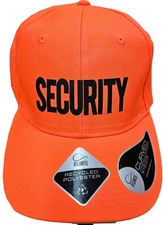 NYC FACTORY Security Baseball Caps Mesh Staff Trucker Hats Coaching Uniform