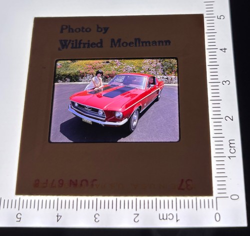 1960er FORD Auto Werbefotograf Mustang Oldtimer 35mm Werbung Dia Foto 14