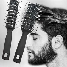 Professional Curved Vented Brush Styling Massage Brushes For Blow Drying Hair