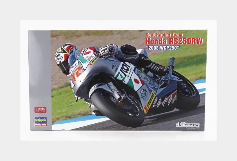HASEGAWA 21748 HONDA - RS250RW ÉQUIPE SCOT RACING N 72 WGP 250 2008 - 1/12