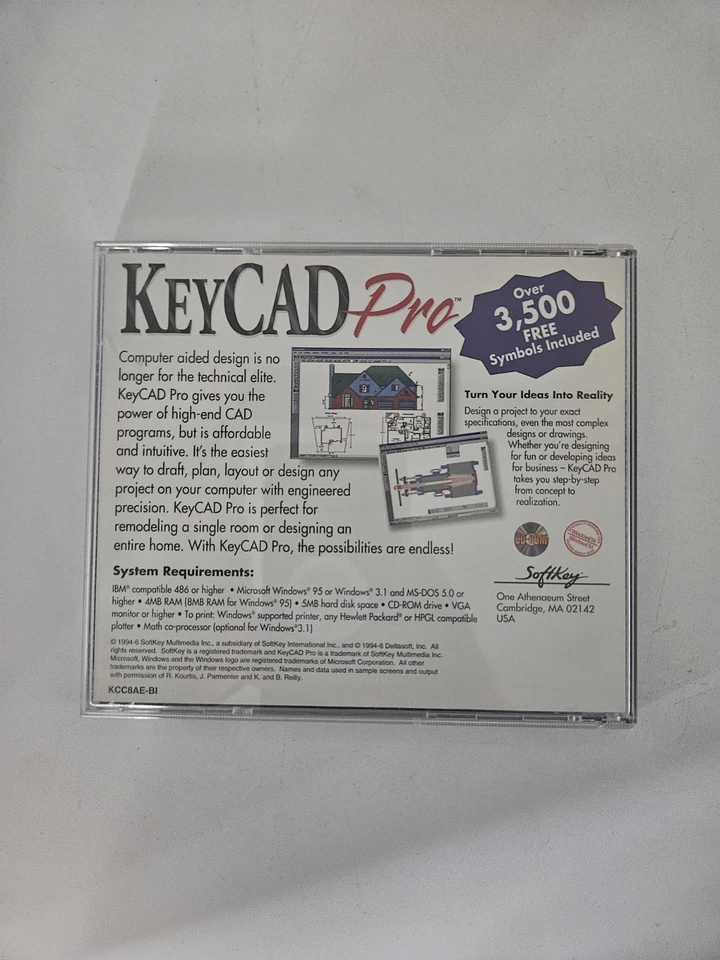 Softkey KeyCad Pro in Jewel Case CD ROM Windows - Image 2 of 2