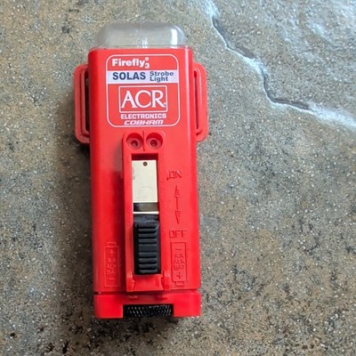 ACR Electronics Firefly 3 SOLAS Strobe/Incandescent Rescue Light, Orange NOS