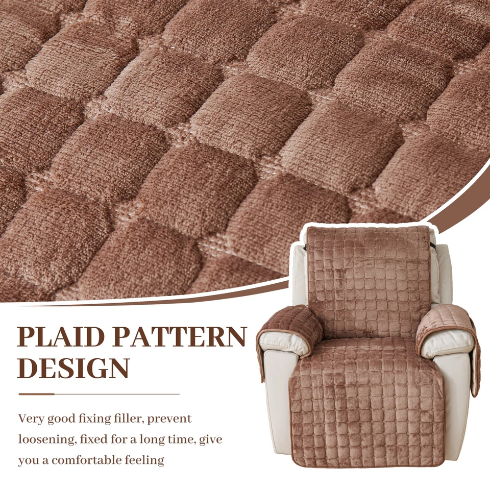 Плюшевые моющиеся чехлы на стулья для ленивого мальчика с боковым карманом  - Изображение 3 из 4