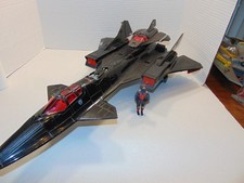 1986 G.I. Joe ARAH Cobra Night Raven Jet  w/Strato Viper