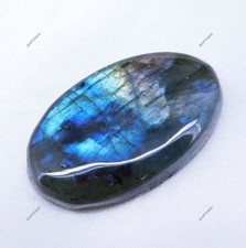 75.45 Ct Madagascar Natural Fire Labradorite Certified Untreated Gemstone