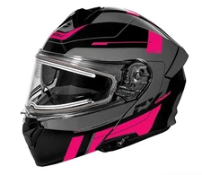 Castle X Snowmobile Pink Raid Modular Helmet CX935 36-2618 S-XL READ LISTING