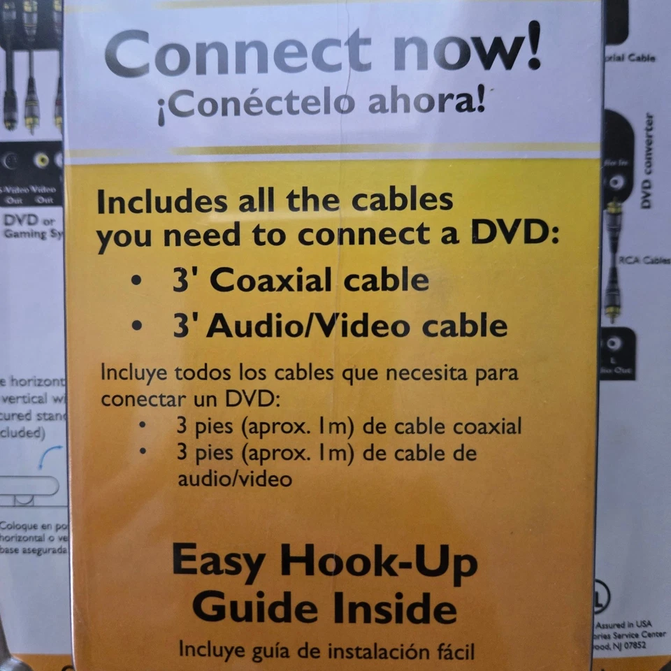 Philips Universal DVD Connection Kit Cables Included 4 DVD TV Game Consoles NEW - Image 2 of 4