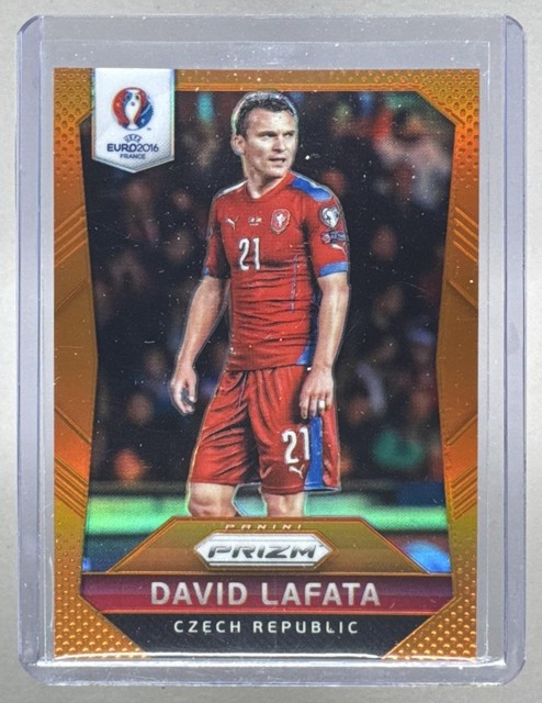 David Lafata 2016 Panini Prizm UEFA Euro #18 Orange /20