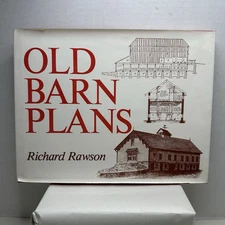 OLD BARN PLANS by Richard Rawson, Paperback, First Edition 1979 - VERY GOOD