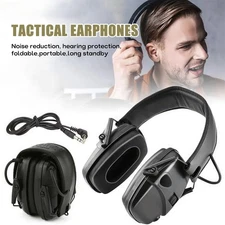 Shooting Hunting Hearing Protection Electronic Earmuffs Foldable Noise Reduction