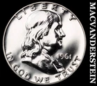 1961 Franklin Half Dollar- Silver- Choice Gem Proof Luster No Reserve #J2337