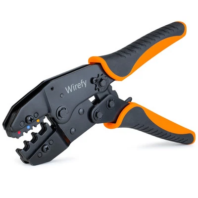 Wirefy Orange Pince a sertir pour Cosse Electrique isolées - Pince à Sertir pour