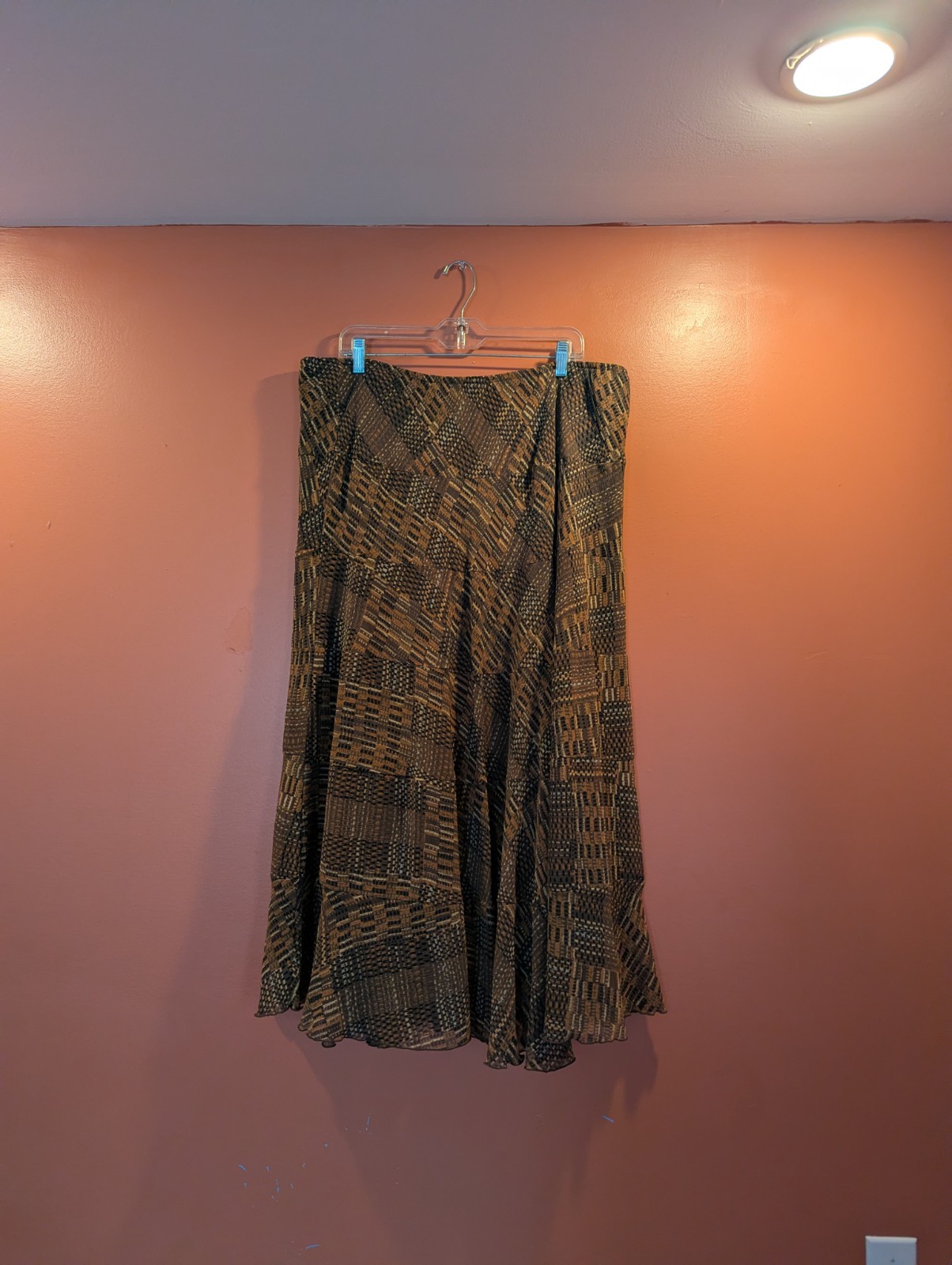 Ruby Rd. 18W Brown Multicolor Geometric Chiffon A… - image 2