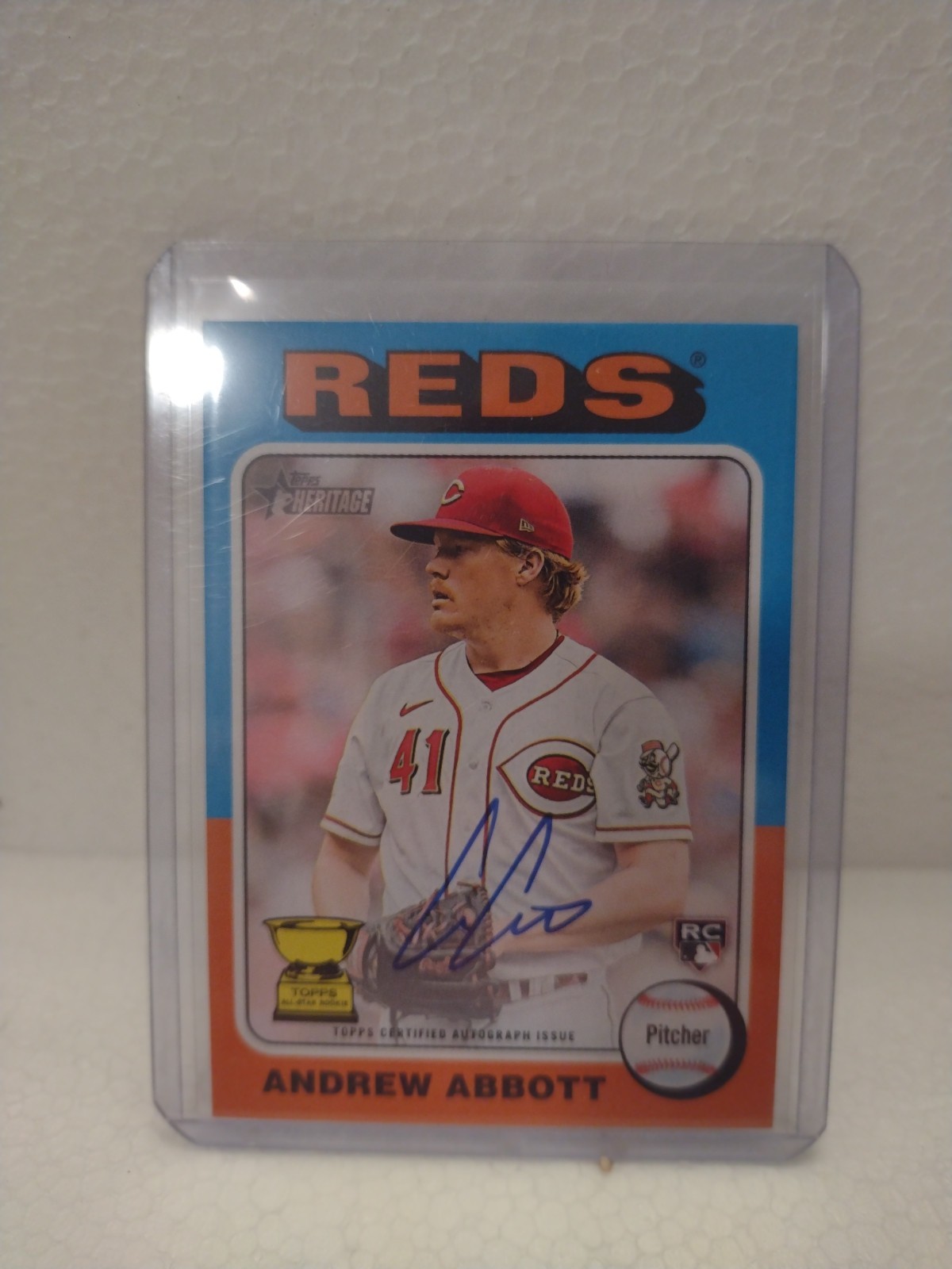 2024 Topps Heritage - Real One Autographs Andrew Abbott #ROA-AA (AU, RC)