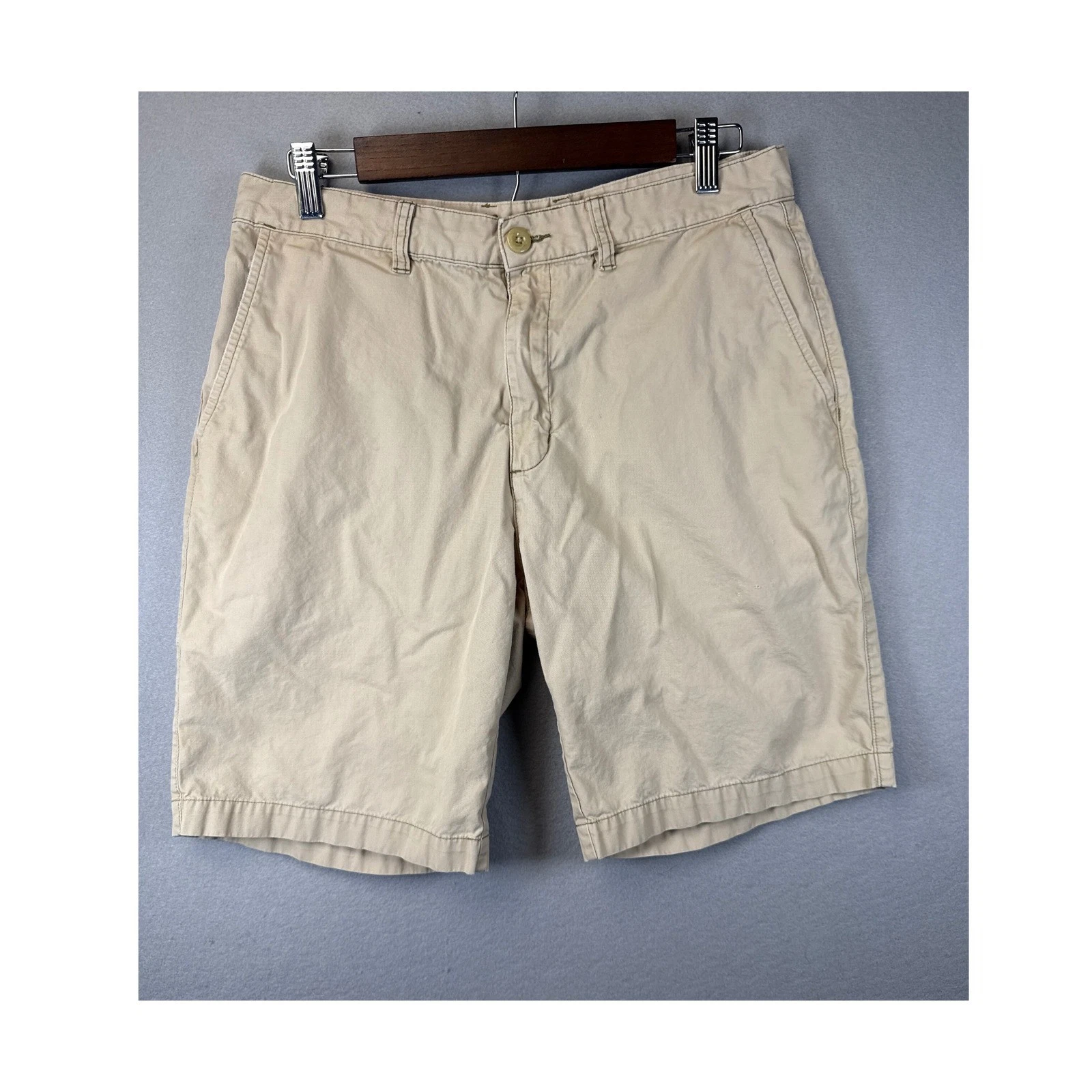 Patagonia Mens Organic Cotton Khaki Shorts Size 32 Casual Outdoor Hiking Sailing