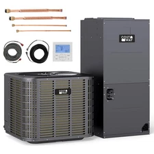 3 Ton 19 SEER2 Central Air Conditioner Heat Pump System w/ Air Handler Unit