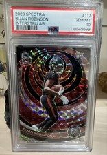 2023 Panini Spectra - Rookies Bijan Robinson #117 Interstellar Prizm /60 (RC)