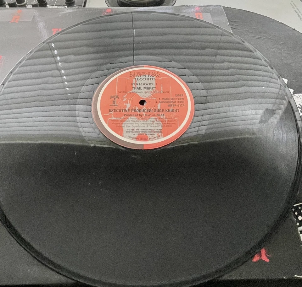 2Pac aka Makaveli - Hail Mary OG 1996 Press 12" Promo 12" In OG Cover VG+/VG - Image 3 of 3