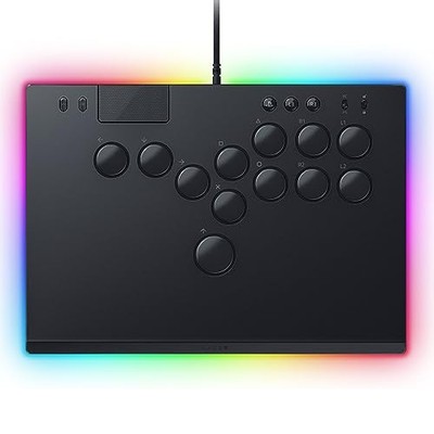 RAZER KITSUNE ALL BUTTON ARCADE CONTROLLER PS5 PLAYSTATION 5 & PC BLACK